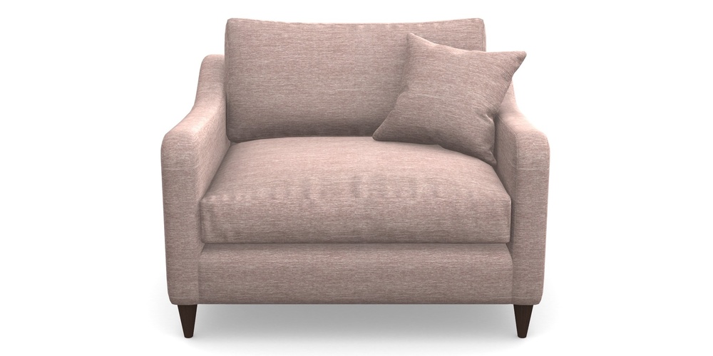 Product photograph of Rye Snuggler In Textured Velvet - Wisteria from Sofas and Stuff Limited