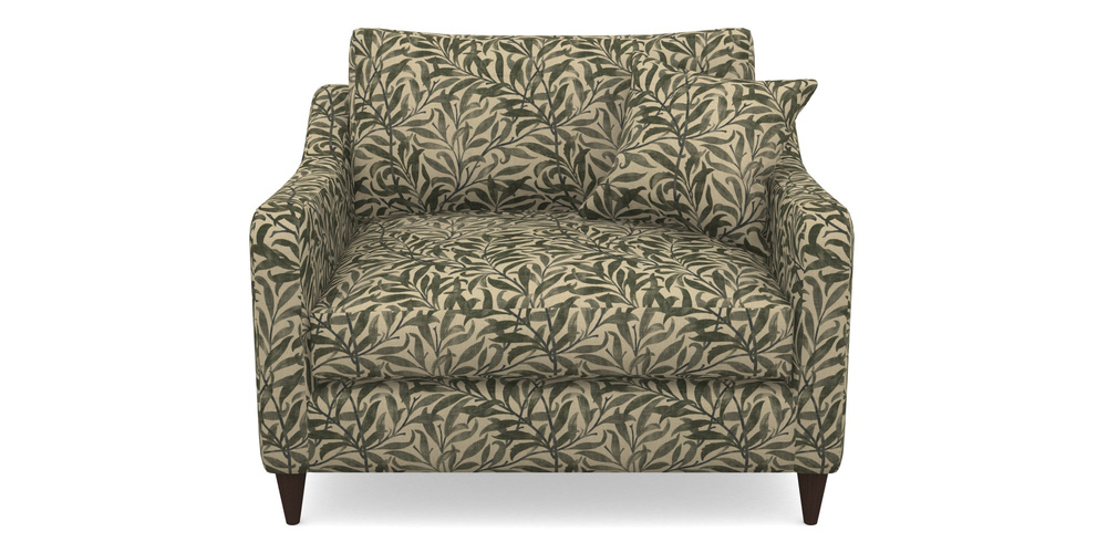 Product photograph of Rye Snuggler In V A Drawn From Nature - Willow Bough Large - Dark Green from Sofas and Stuff Limited