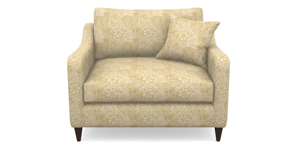 Product photograph of Rye Snuggler In William Morris Collection - Marigold - Lichen Cowslip from Sofas and Stuff Limited