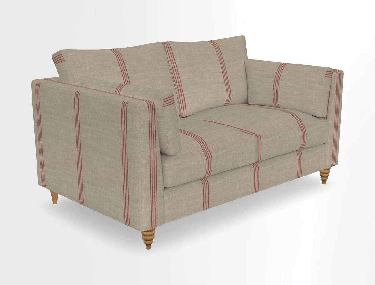 Saltdean 2 seater sofa in Covertex Lombardia Bianco