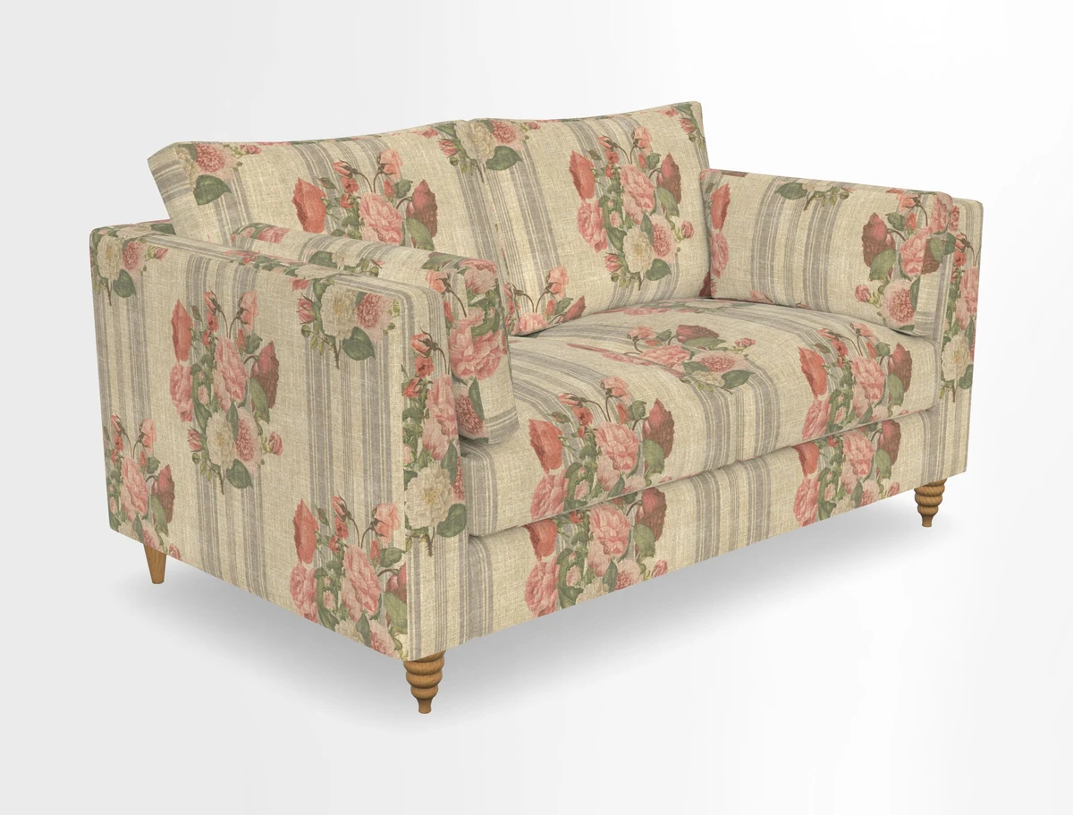 Saltdean 2 seater sofa in Covertex Lombardia Bianco