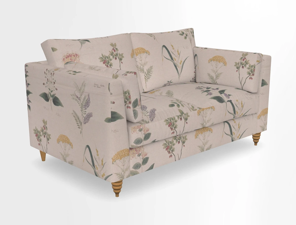 Saltdean 2 seater sofa in Covertex Lombardia Bianco