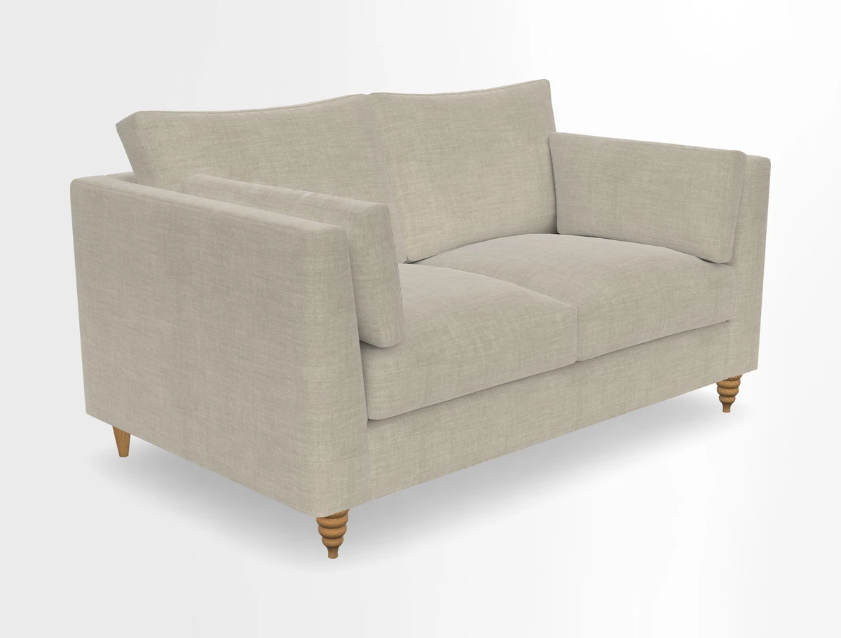 Saltdean 2 seater sofa in Covertex Lombardia Bianco