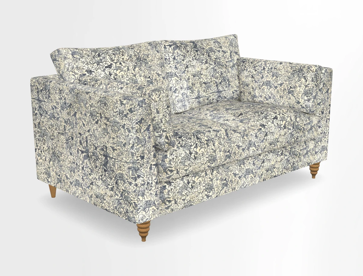 Saltdean 2 seater sofa in Covertex Lombardia Bianco