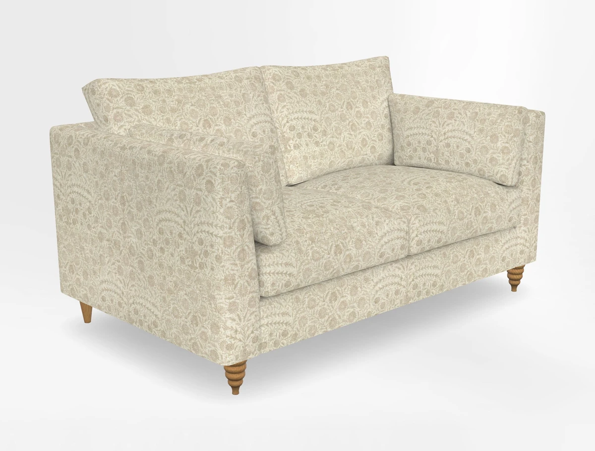 Saltdean 2 seater sofa in Covertex Lombardia Bianco