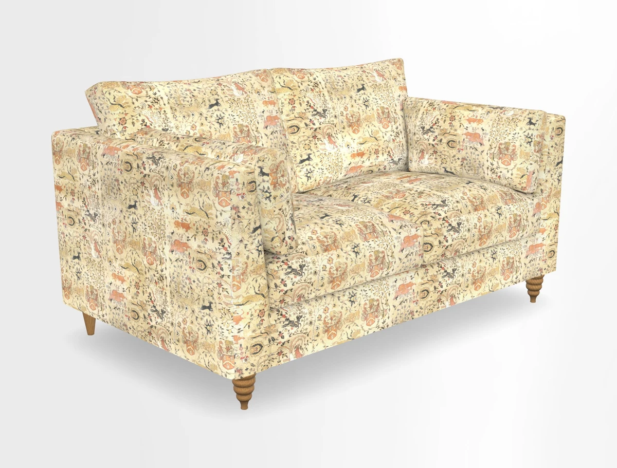 Saltdean 2 seater sofa in Covertex Lombardia Bianco