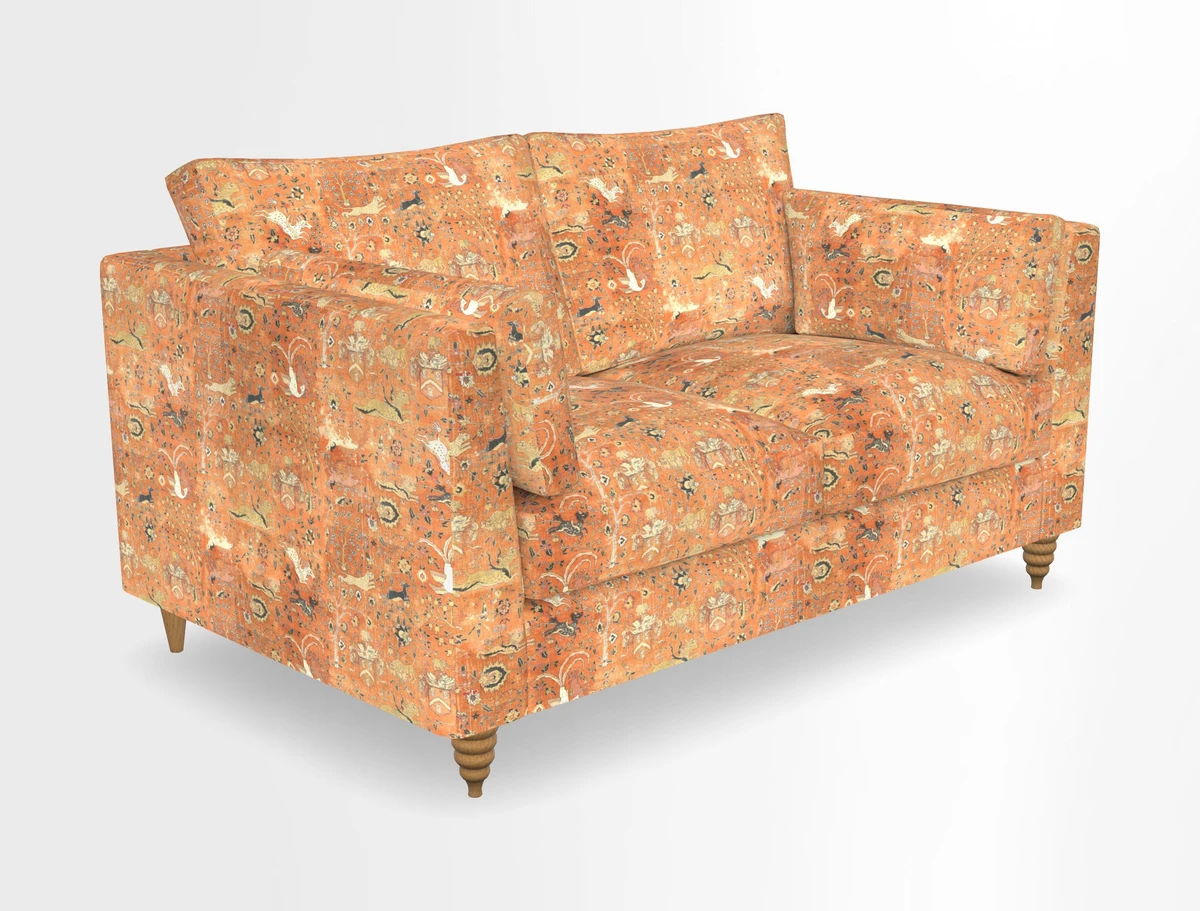Saltdean 2 seater sofa in Covertex Lombardia Bianco