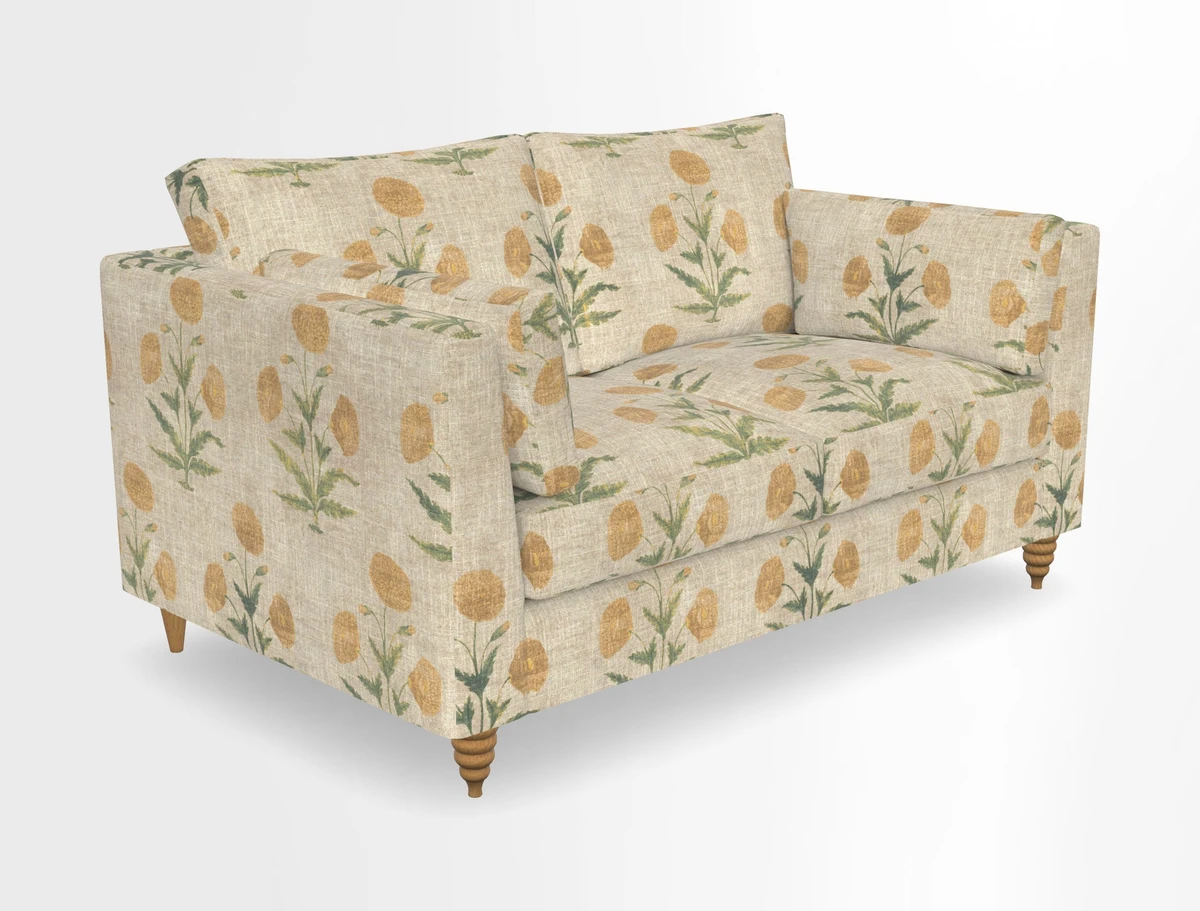 Saltdean 2 seater sofa in Covertex Lombardia Bianco