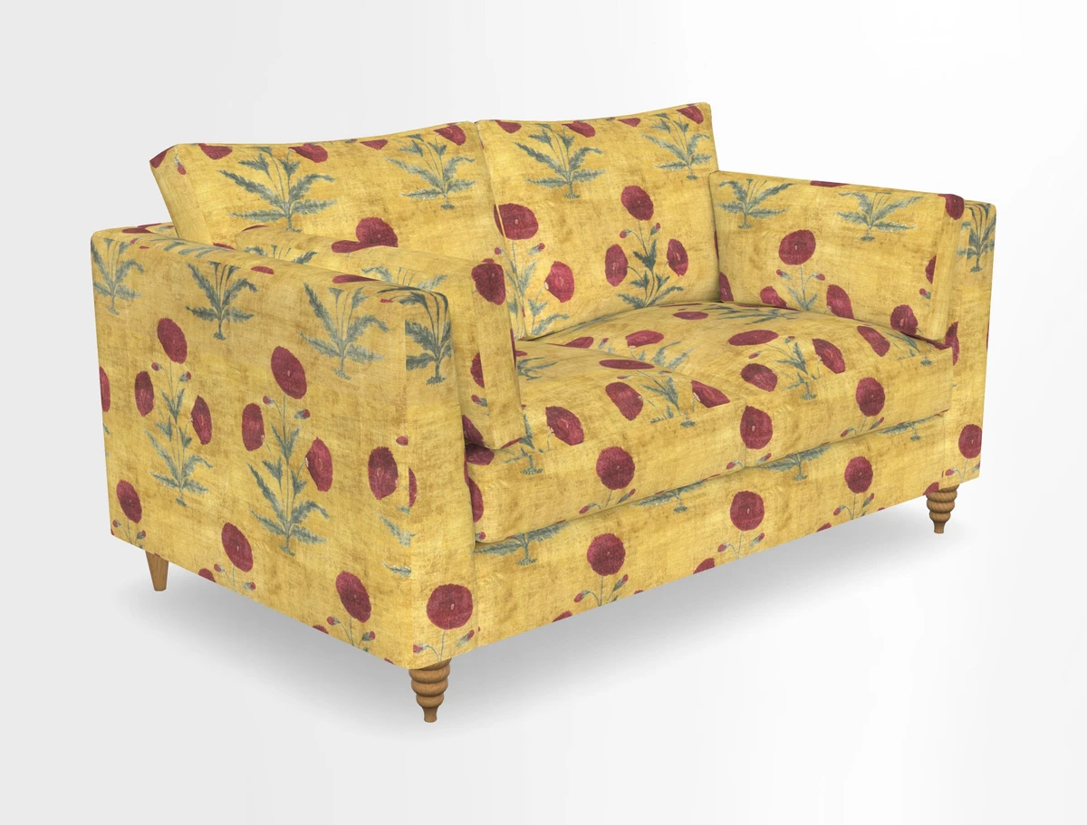 Saltdean 2 seater sofa in Covertex Lombardia Bianco