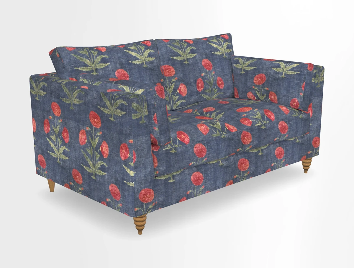 Saltdean 2 seater sofa in Covertex Lombardia Bianco