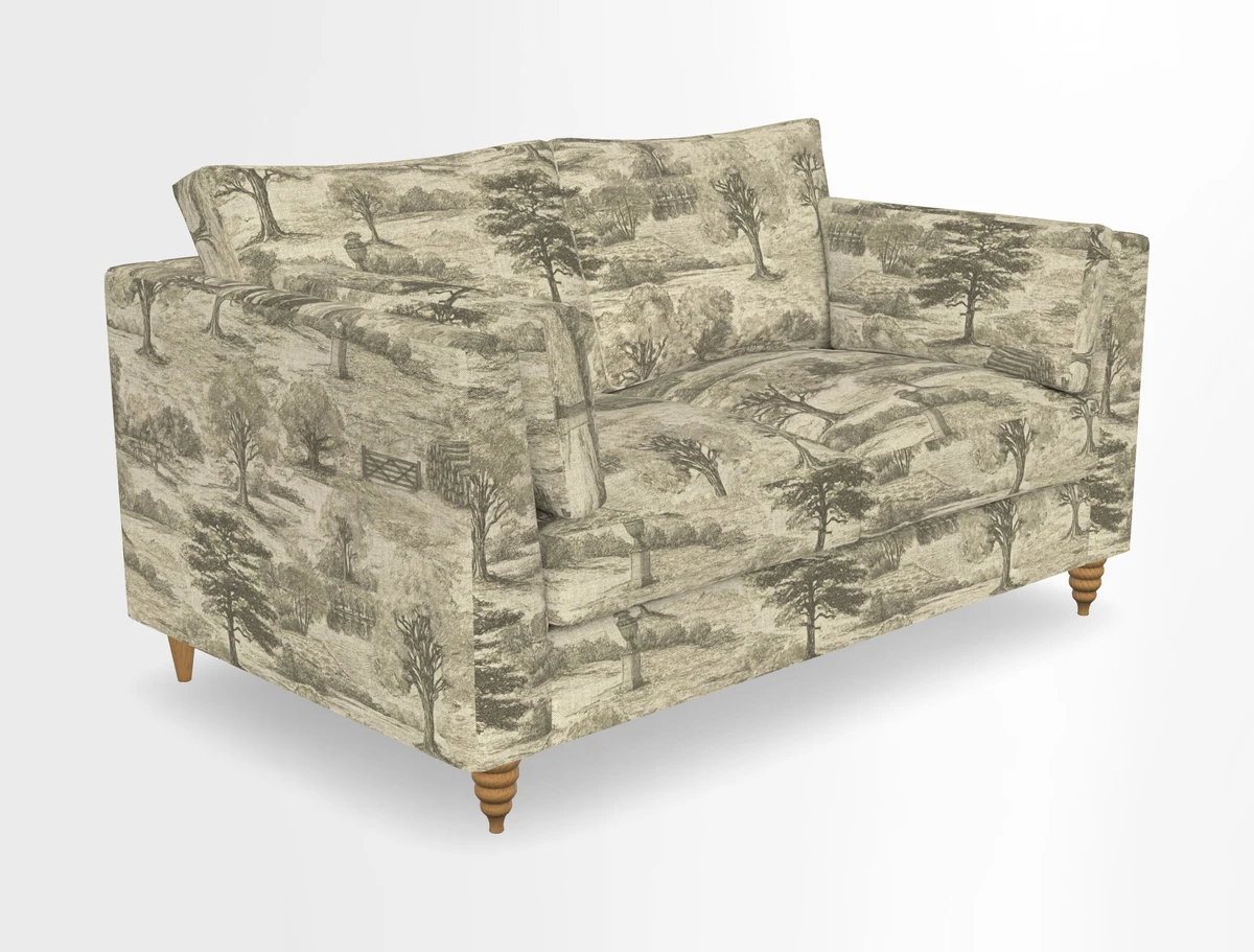 Saltdean 2 seater sofa in Covertex Lombardia Bianco