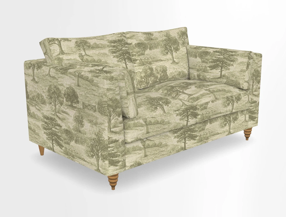 Saltdean 2 seater sofa in Covertex Lombardia Bianco