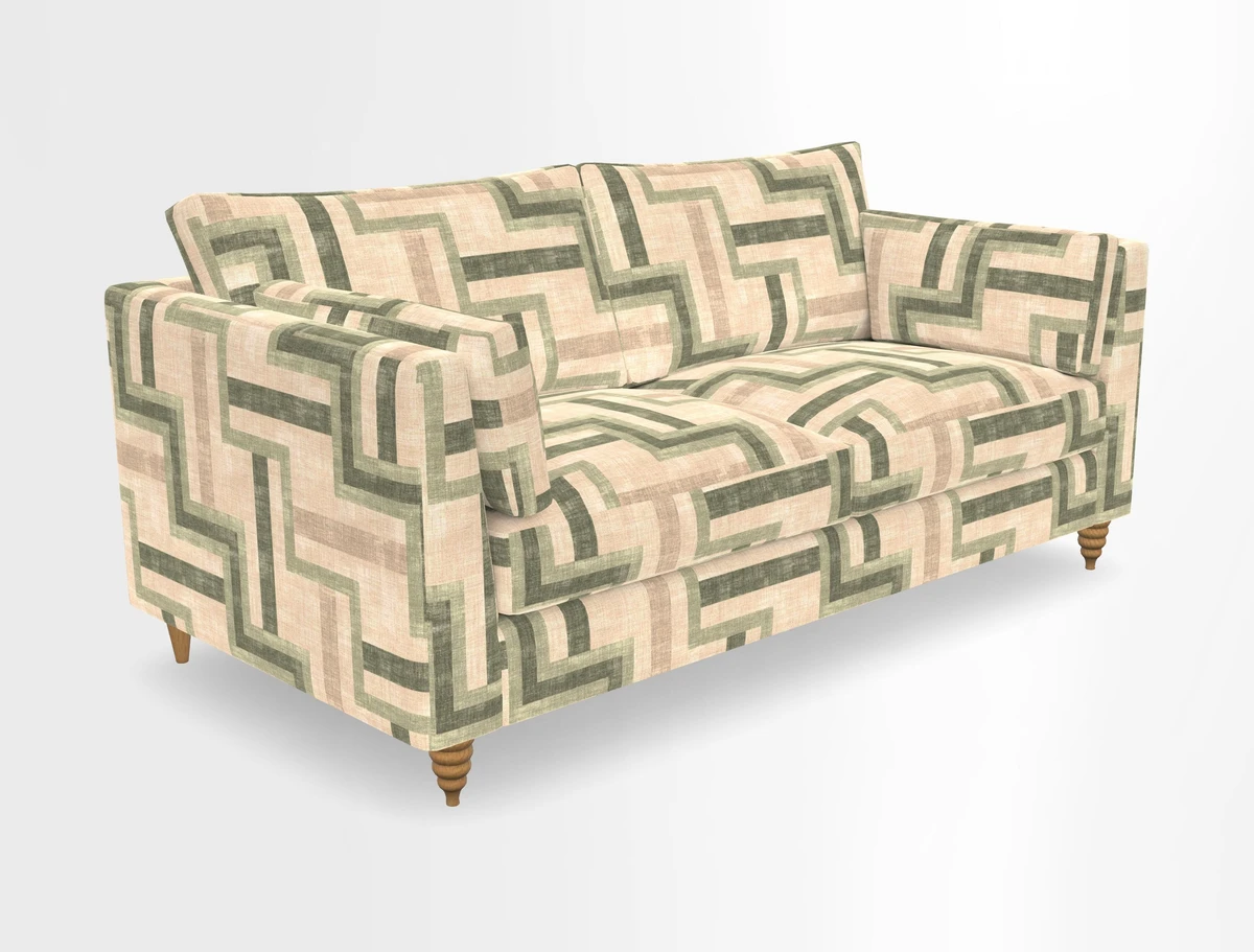 Saltdean 3 seater sofa in Covertex Lombardia Bianco