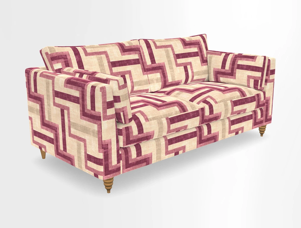 Saltdean 3 seater sofa in Covertex Lombardia Bianco