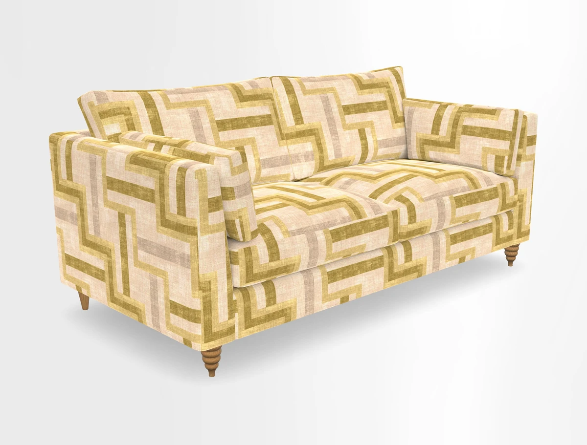 Saltdean 3 seater sofa in Covertex Lombardia Bianco