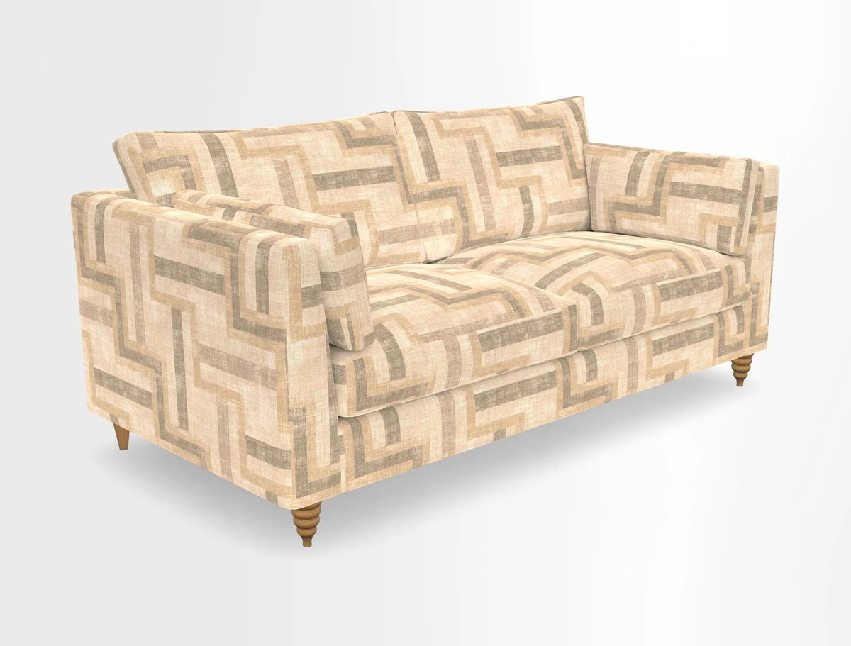 Saltdean 3 seater sofa in Covertex Lombardia Bianco