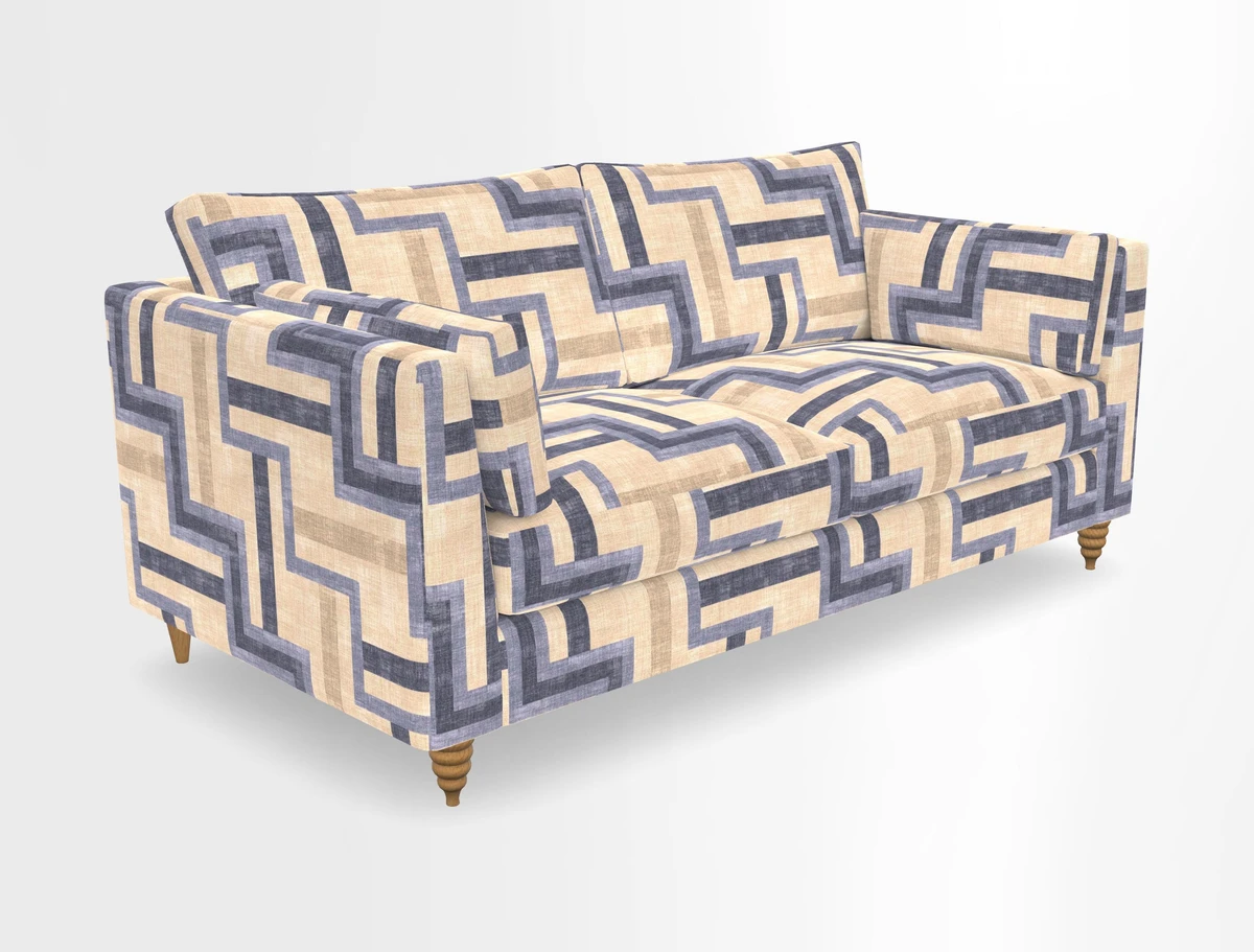 Saltdean 3 seater sofa in Covertex Lombardia Bianco