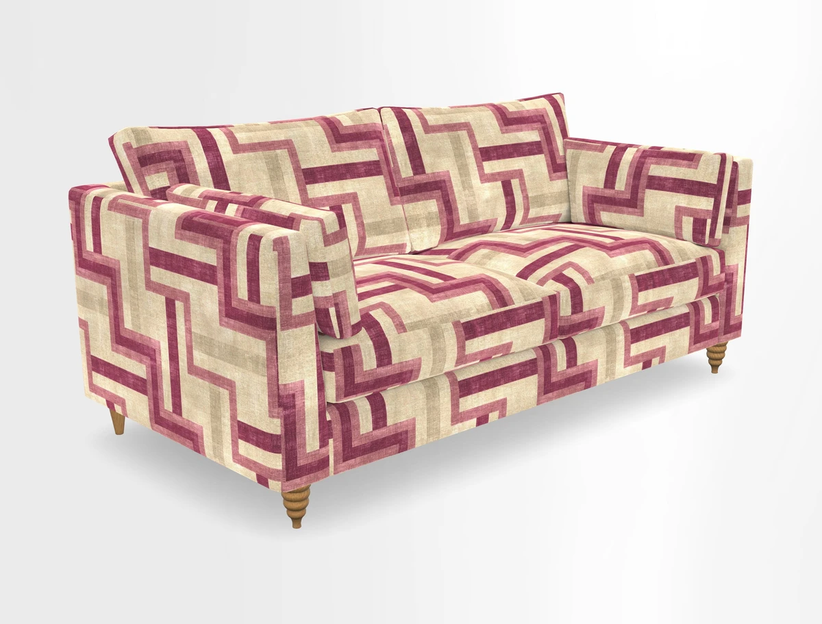 Saltdean 3 seater sofa in Covertex Lombardia Bianco