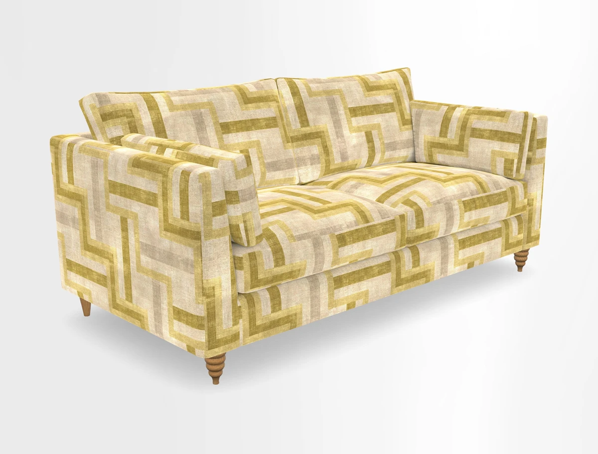 Saltdean 3 seater sofa in Covertex Lombardia Bianco