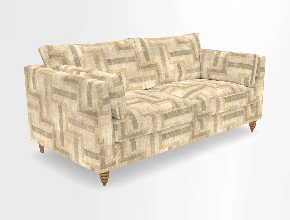 Saltdean 3 seater sofa in Covertex Lombardia Bianco