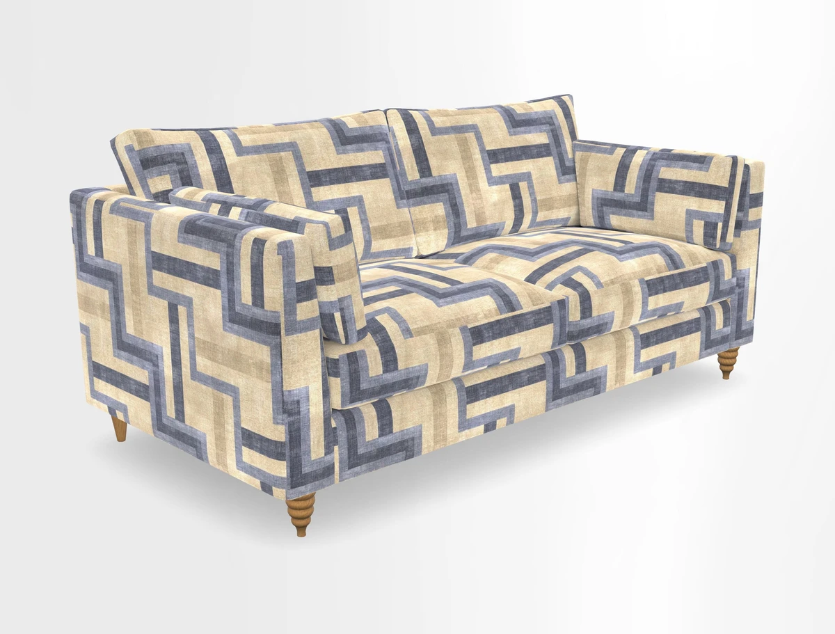 Saltdean 3 seater sofa in Covertex Lombardia Bianco