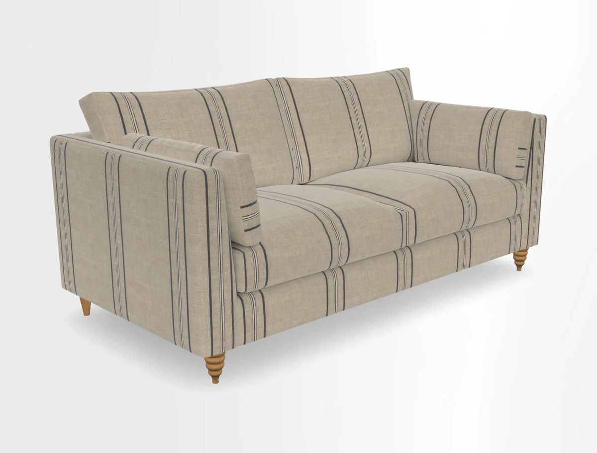 Saltdean 3 seater sofa in Covertex Lombardia Bianco