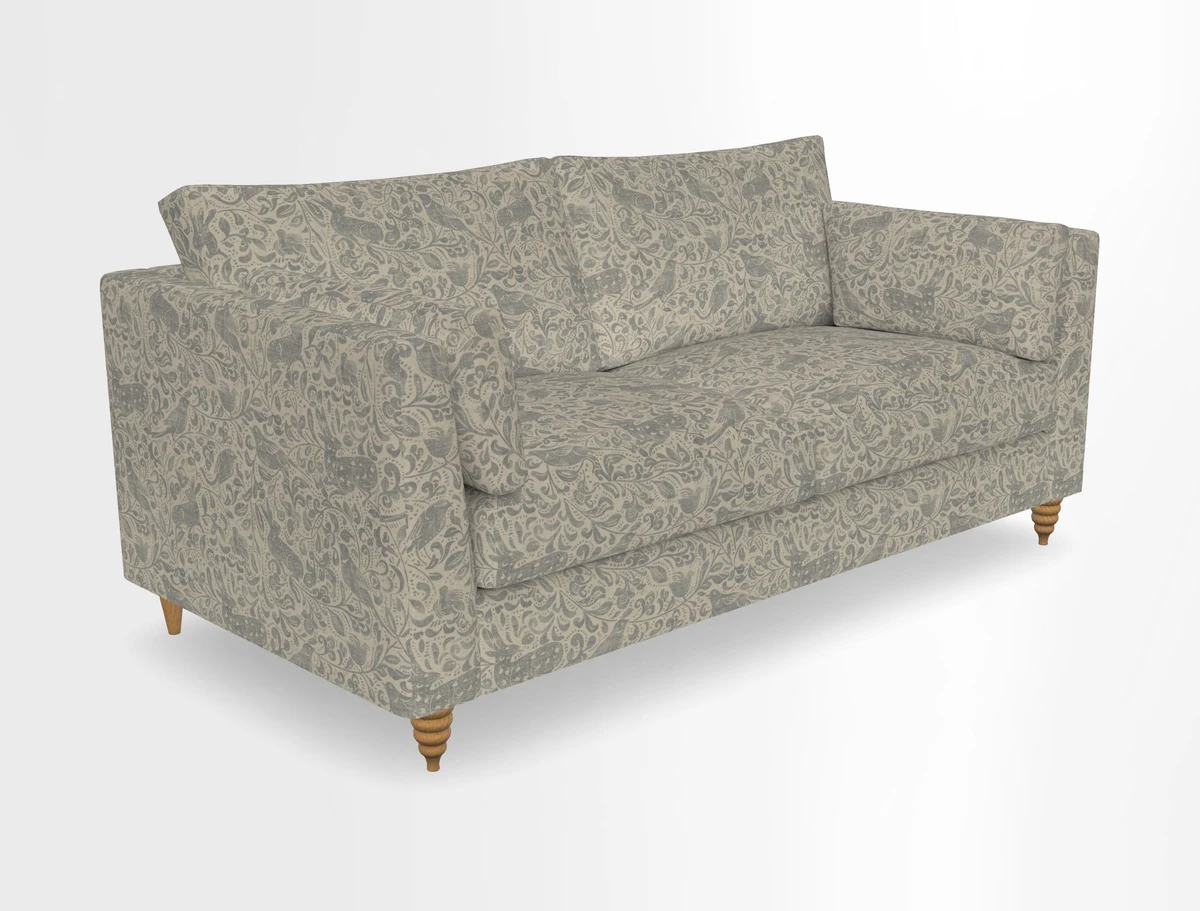 Saltdean 3 seater sofa in Covertex Lombardia Bianco