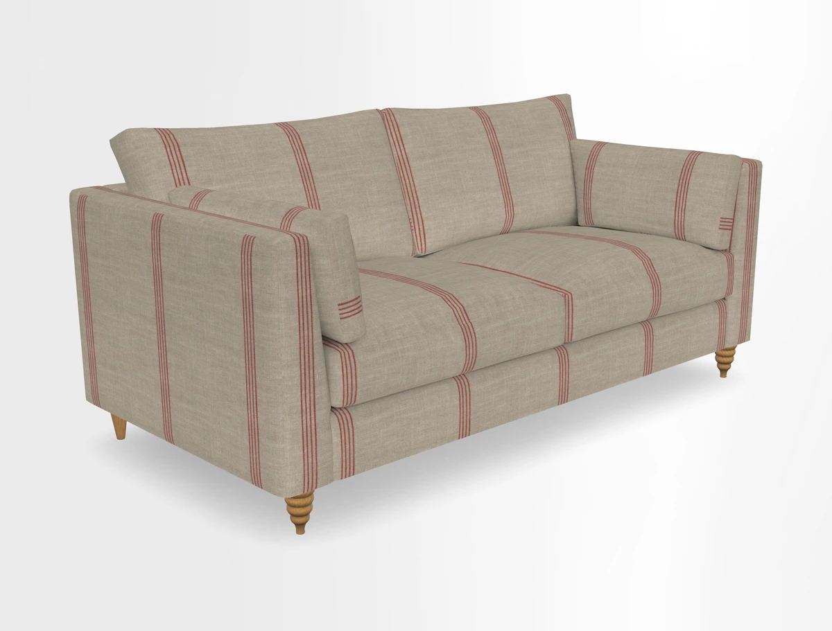 Saltdean 3 seater sofa in Covertex Lombardia Bianco