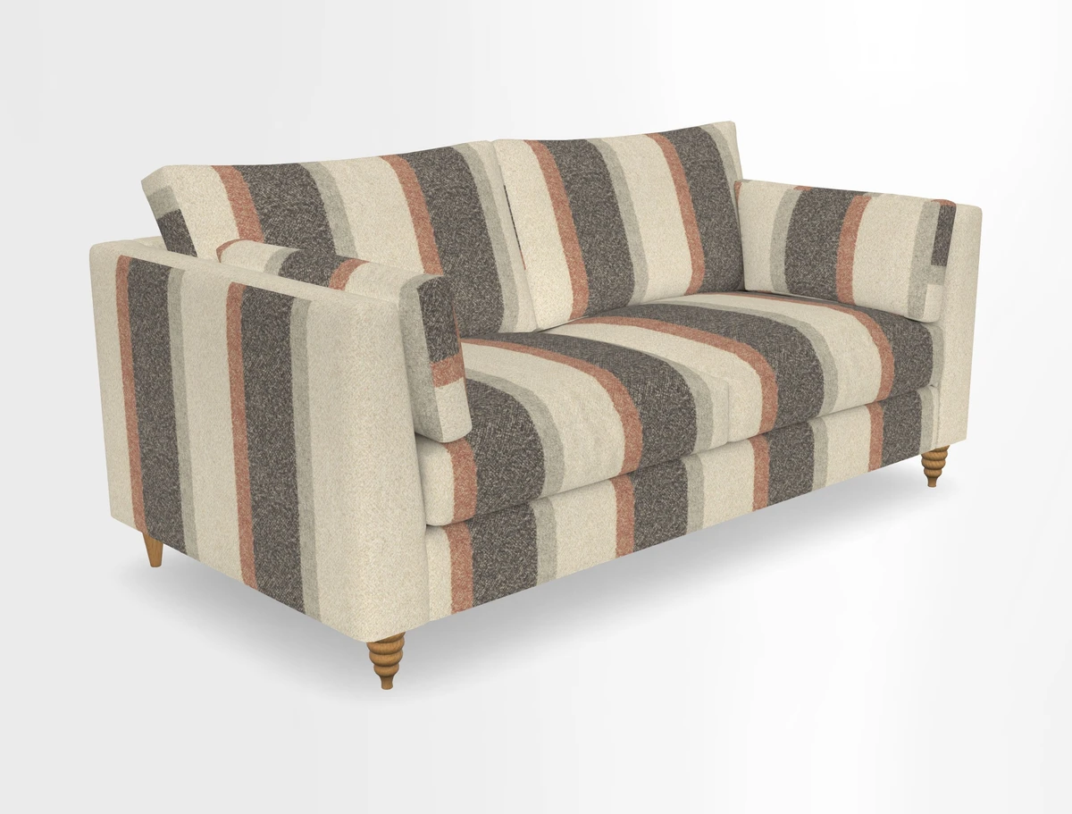 Saltdean 3 seater sofa in Covertex Lombardia Bianco
