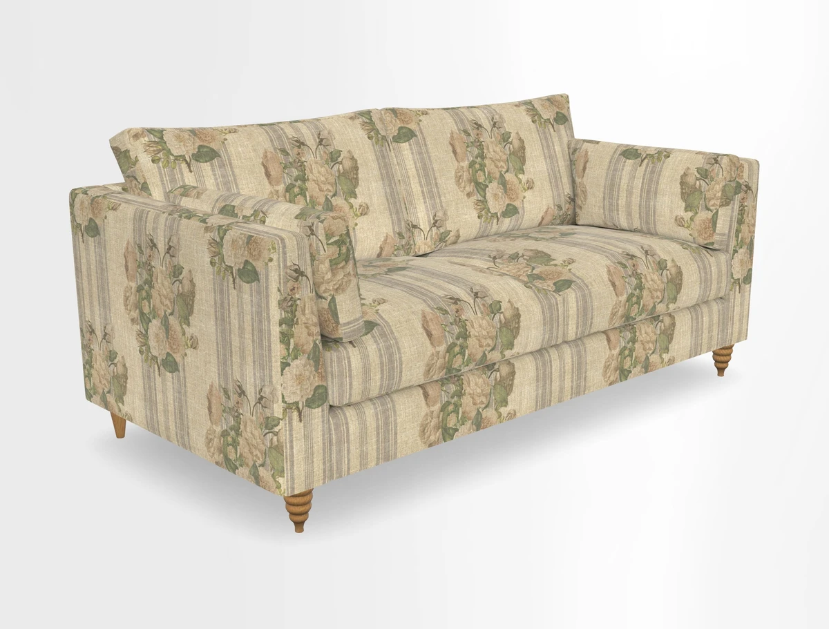 Saltdean 3 seater sofa in Covertex Lombardia Bianco