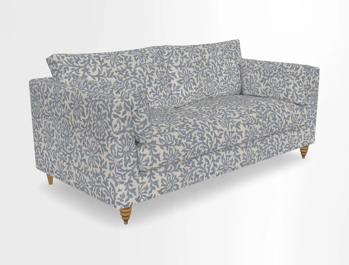 Saltdean 3 seater sofa in Covertex Lombardia Bianco