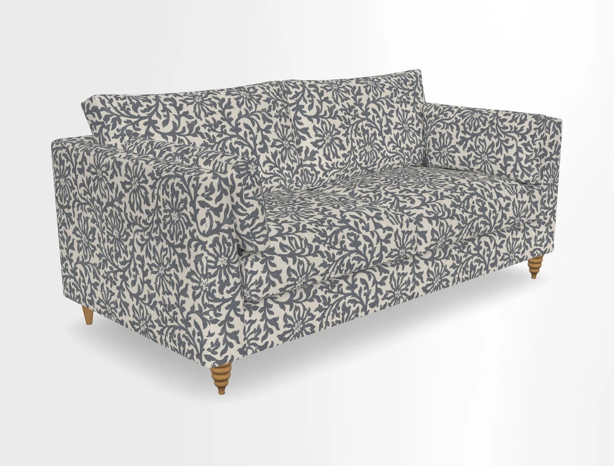 Saltdean 3 seater sofa in Covertex Lombardia Bianco
