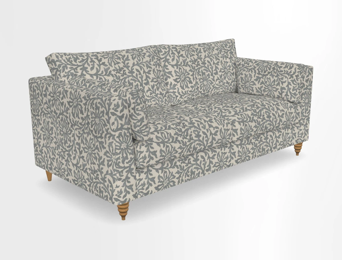 Saltdean 3 seater sofa in Covertex Lombardia Bianco