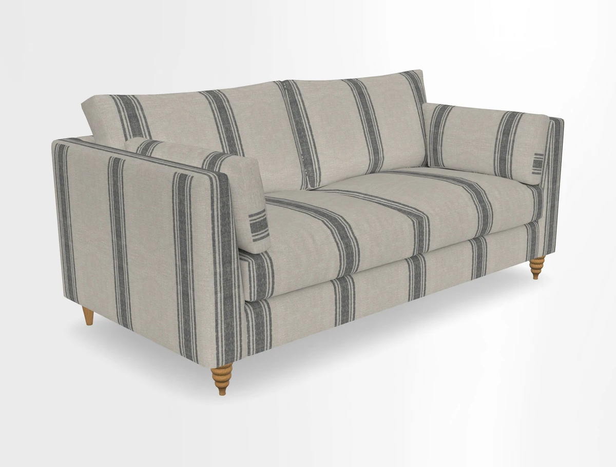 Saltdean 3 seater sofa in Covertex Lombardia Bianco