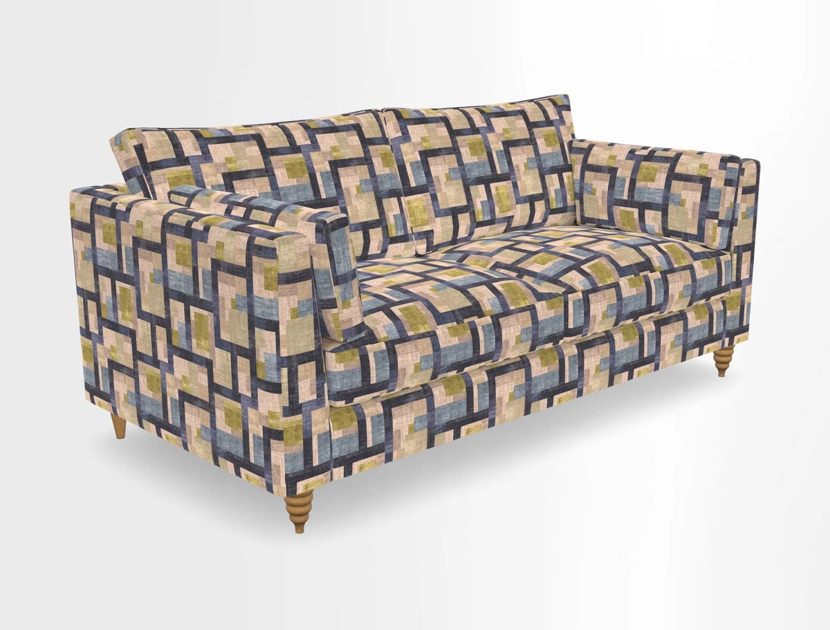 Saltdean 3 seater sofa in Covertex Lombardia Bianco