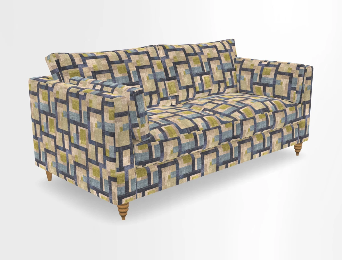 Saltdean 3 seater sofa in Covertex Lombardia Bianco