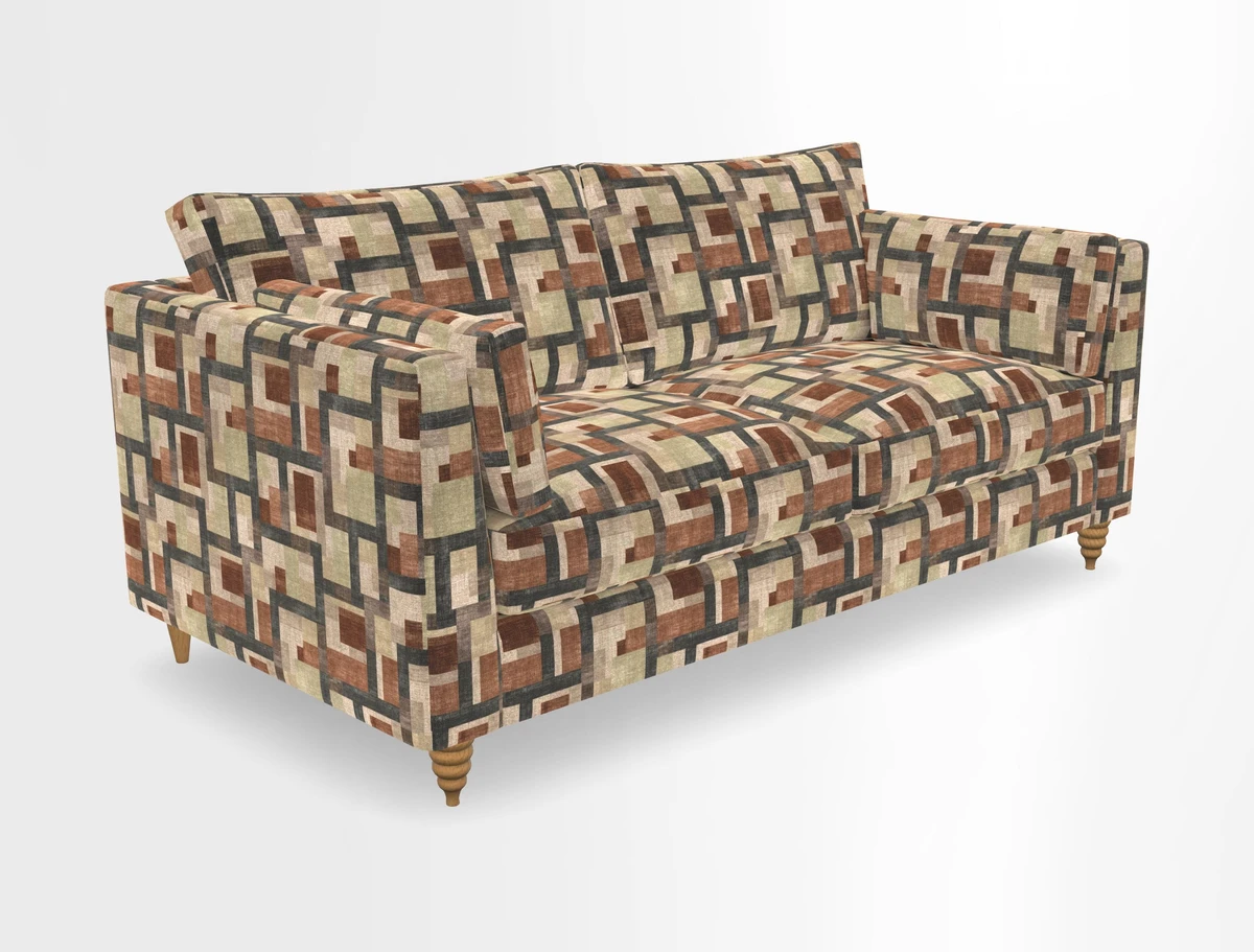 Saltdean 3 seater sofa in Covertex Lombardia Bianco