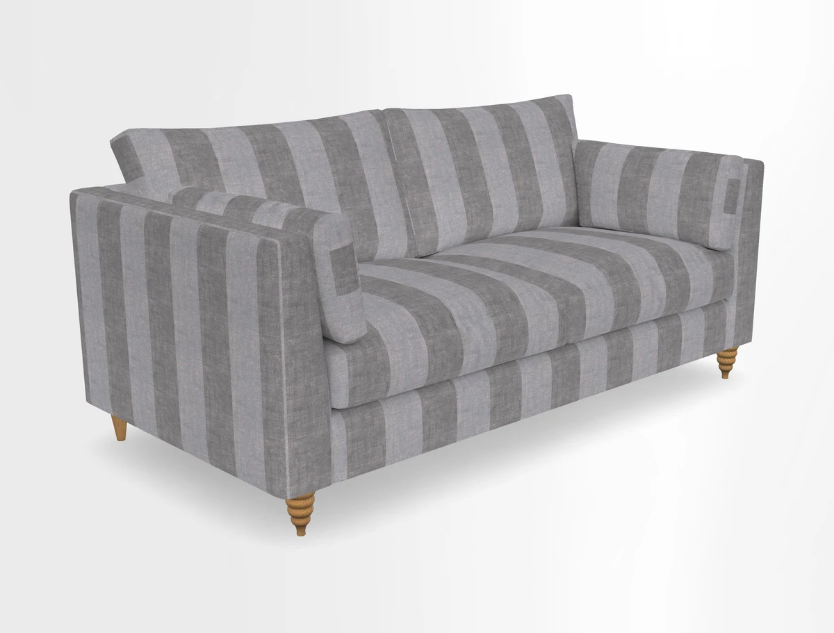 Saltdean 3 seater sofa in Covertex Lombardia Bianco