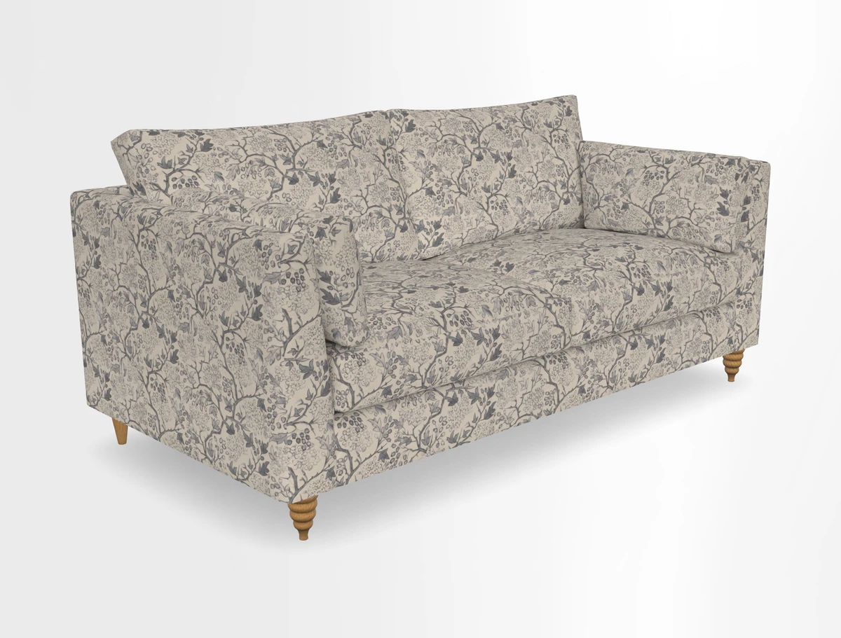 Saltdean 3 seater sofa in Covertex Lombardia Bianco