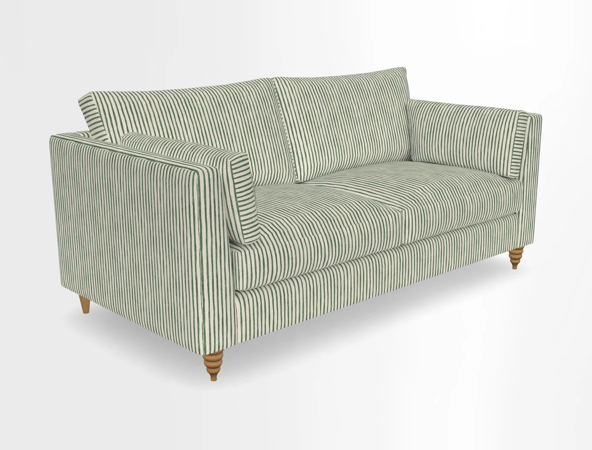 Saltdean 3 seater sofa in Covertex Lombardia Bianco