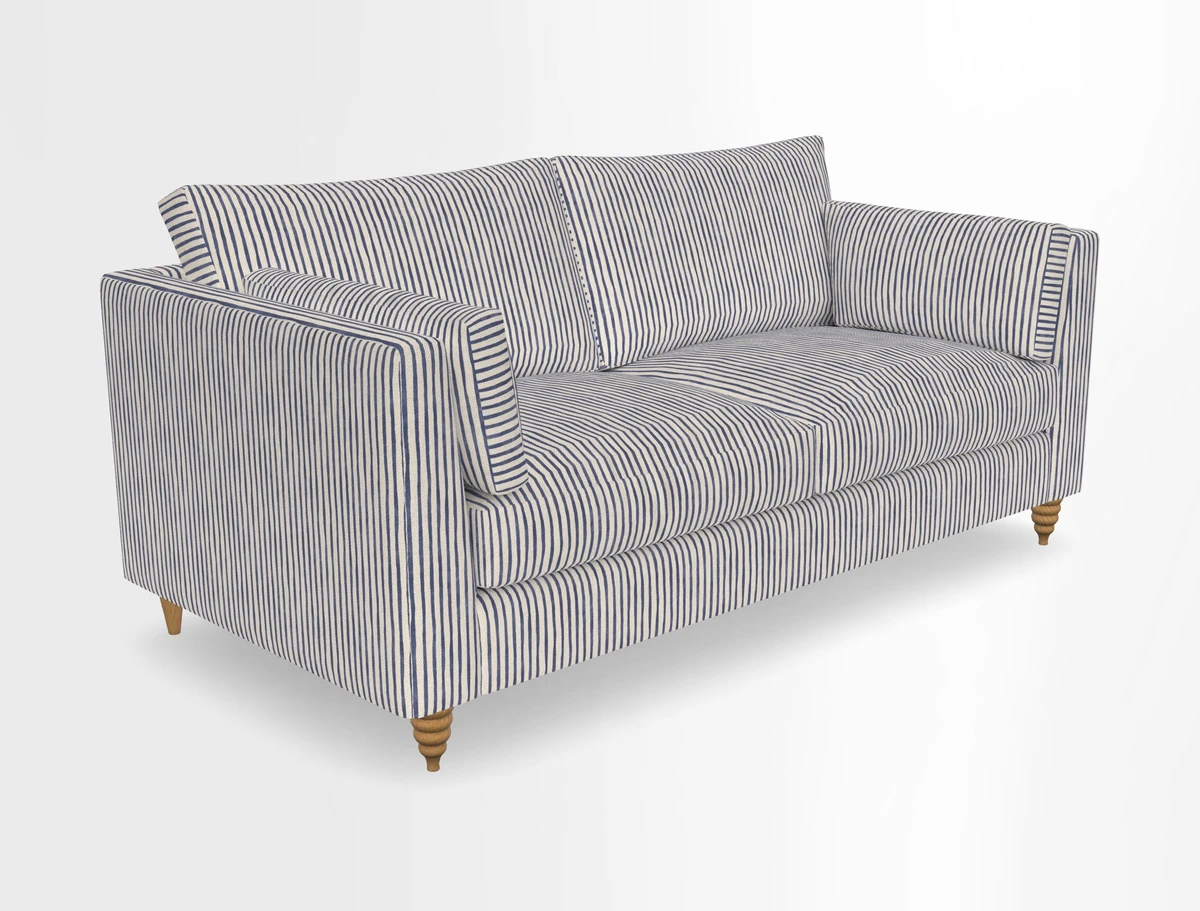 Saltdean 3 seater sofa in Covertex Lombardia Bianco