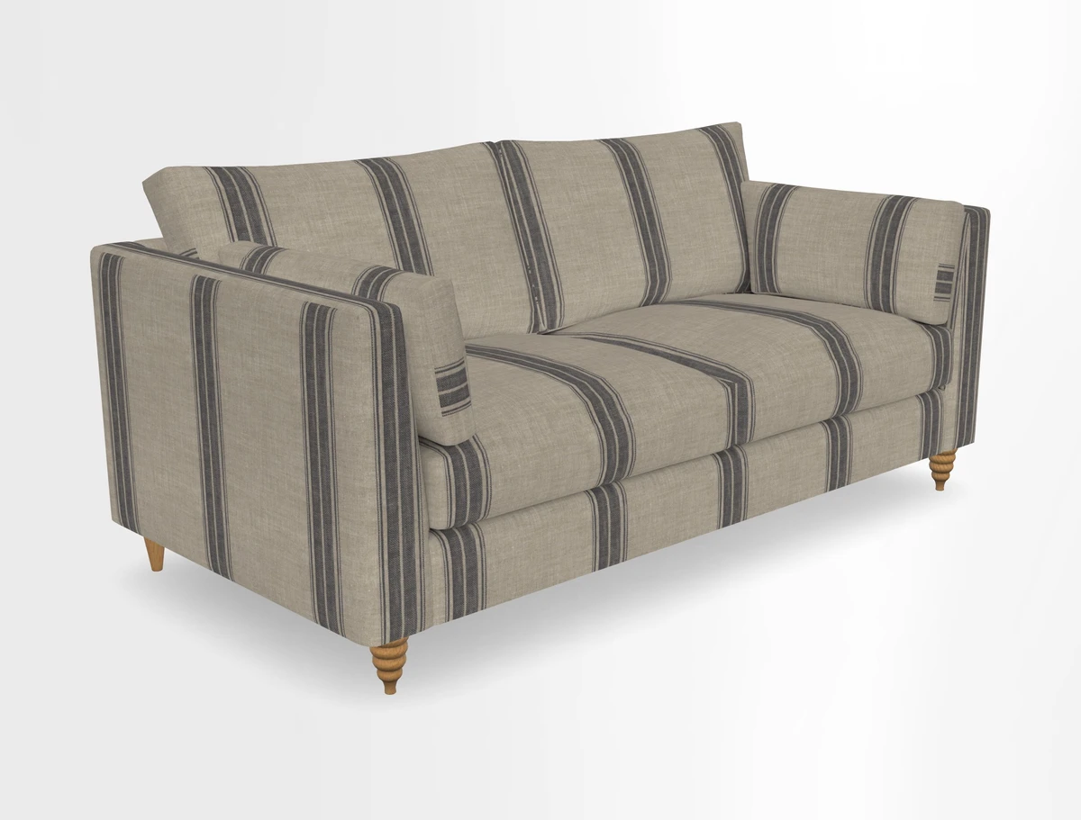 Saltdean 3 seater sofa in Covertex Lombardia Bianco