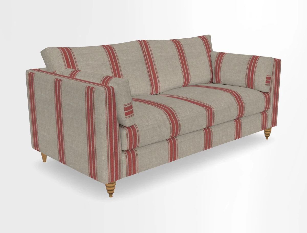 Saltdean 3 seater sofa in Covertex Lombardia Bianco
