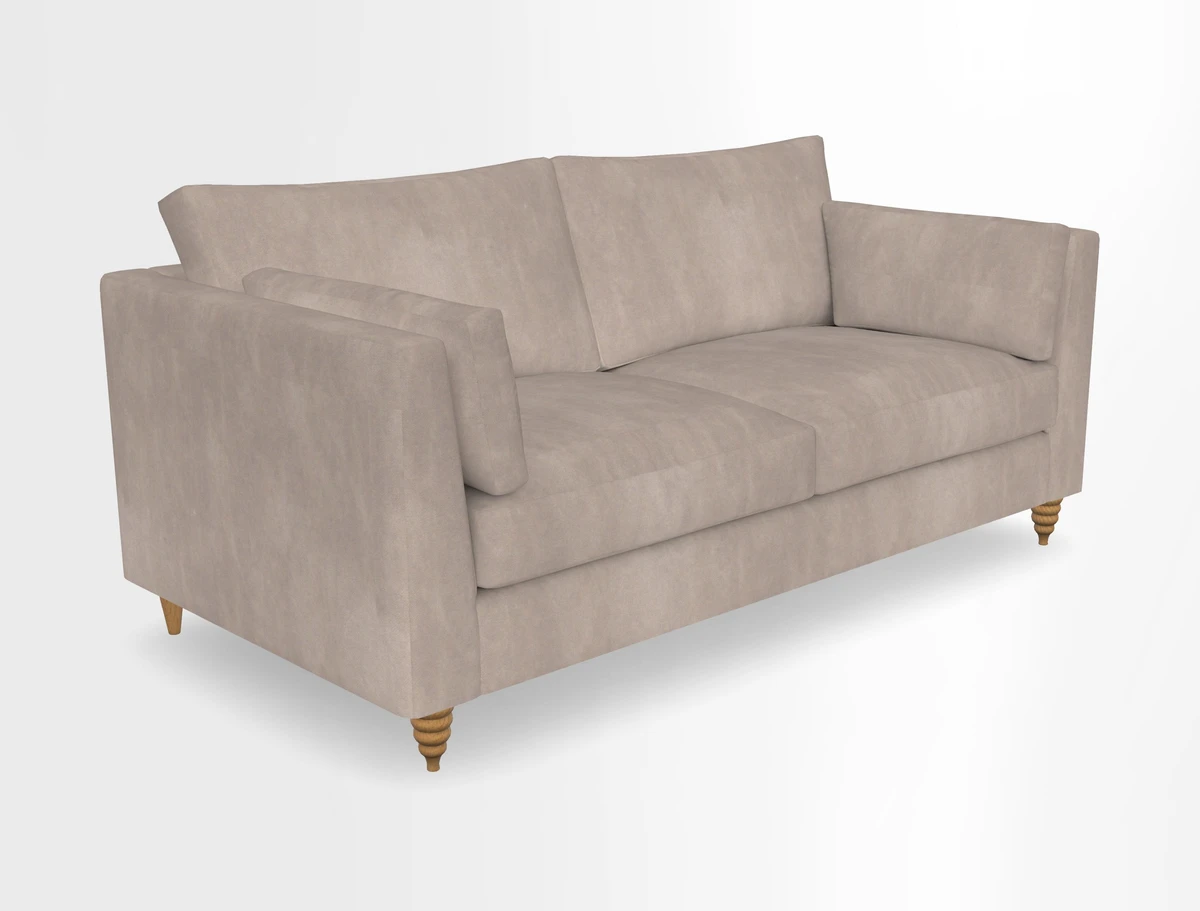 Saltdean 3 seater sofa in Covertex Lombardia Bianco