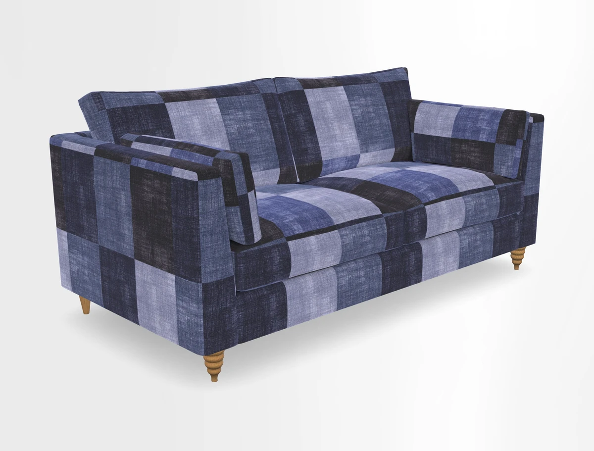 Saltdean 3 seater sofa in Covertex Lombardia Bianco