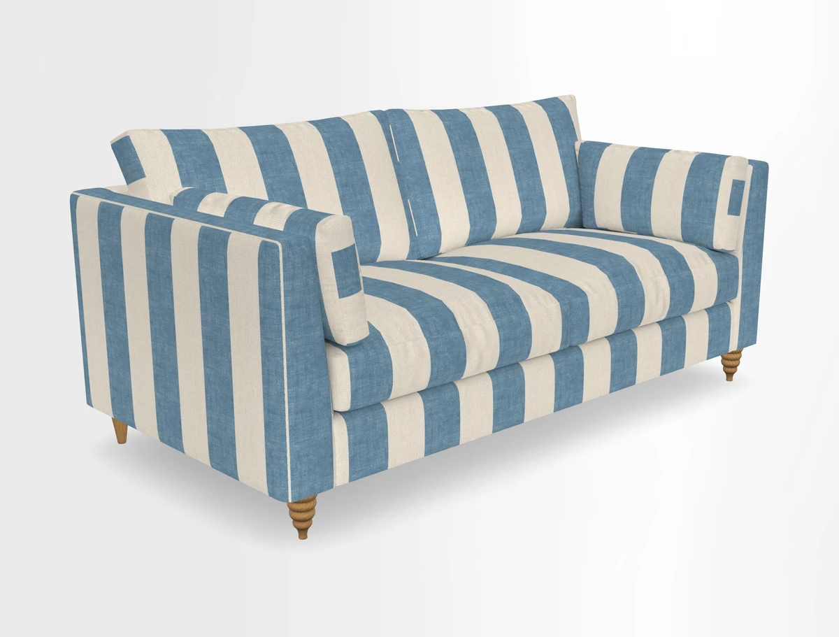 Saltdean 3 seater sofa in Covertex Lombardia Bianco
