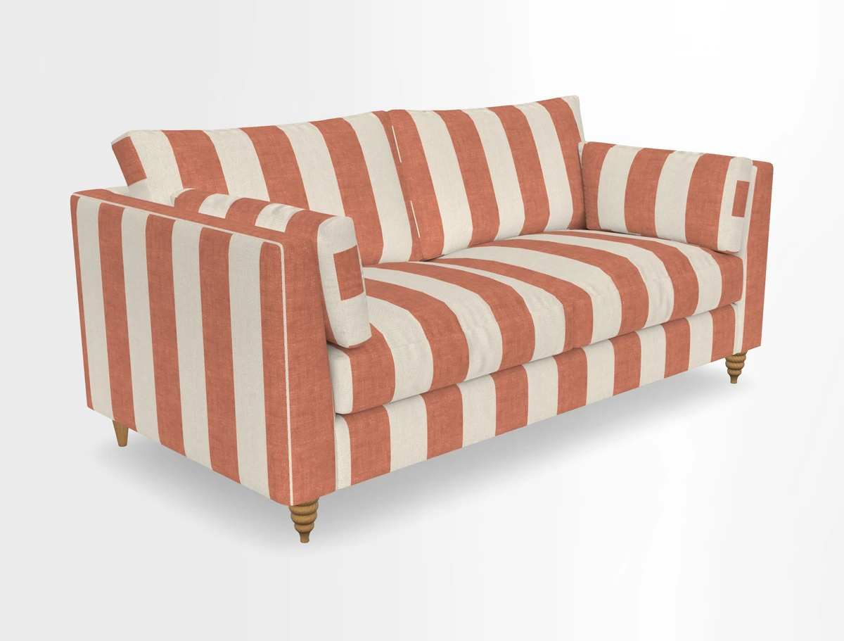 Saltdean 3 seater sofa in Covertex Lombardia Bianco