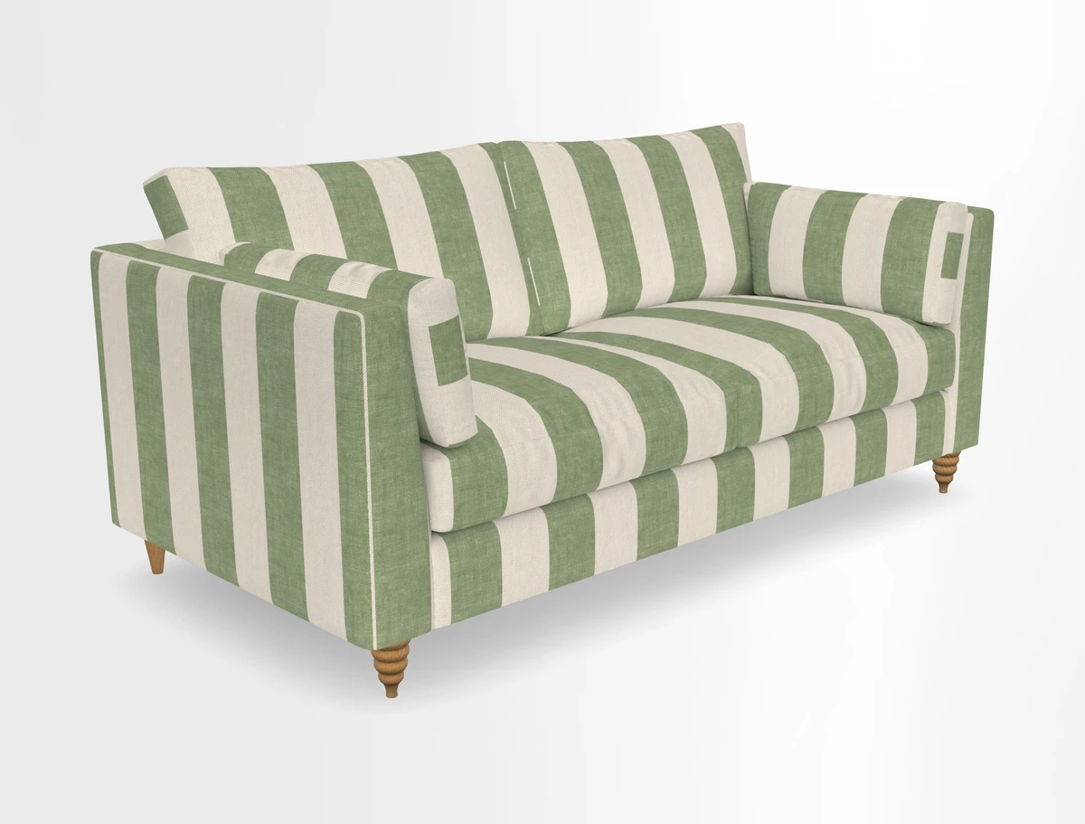Saltdean 3 seater sofa in Covertex Lombardia Bianco