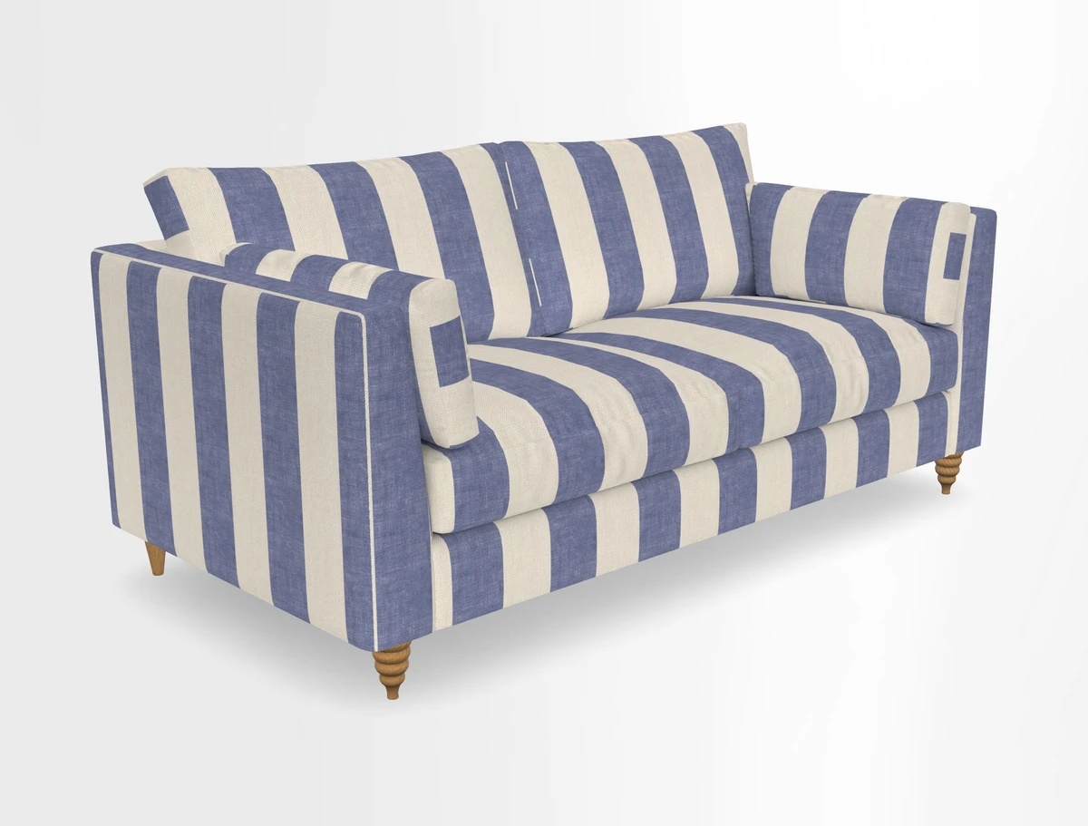 Saltdean 3 seater sofa in Covertex Lombardia Bianco