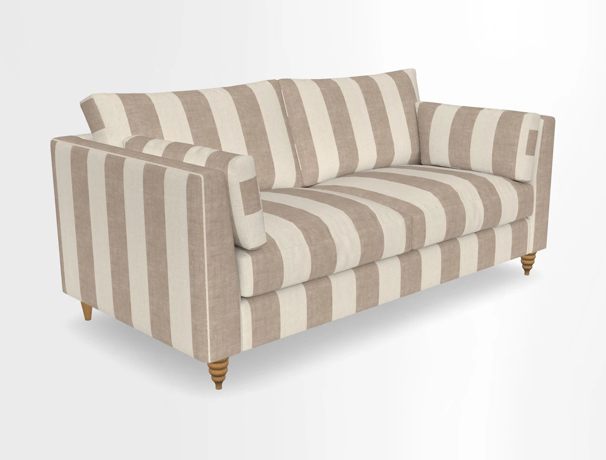 Saltdean 3 seater sofa in Covertex Lombardia Bianco